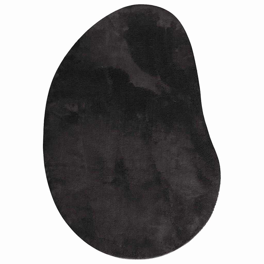 VidaXL tapis huarte noir 100 x 200 cm polyester