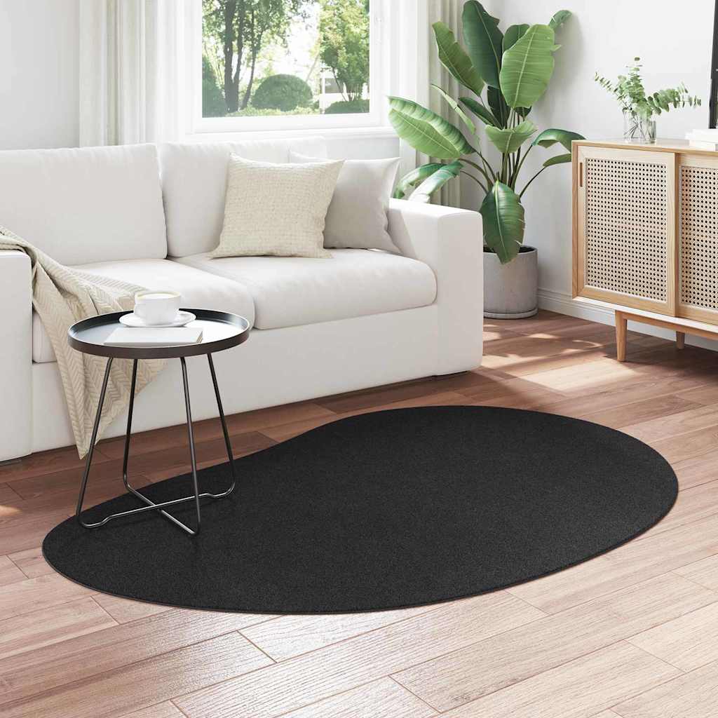 VidaXL tapis huarte noir 120 x 170 cm polyester