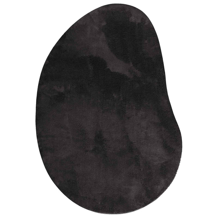 VidaXL tapis huarte noir 140 x 200 cm polyester
