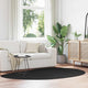 VidaXL tapis huarte noir 160 x 230 cm polyester