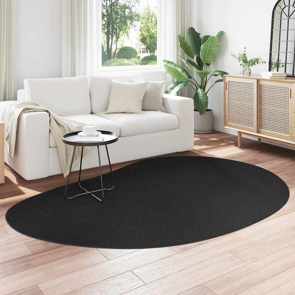 VidaXL tapis huarte noir 160 x 230 cm polyester