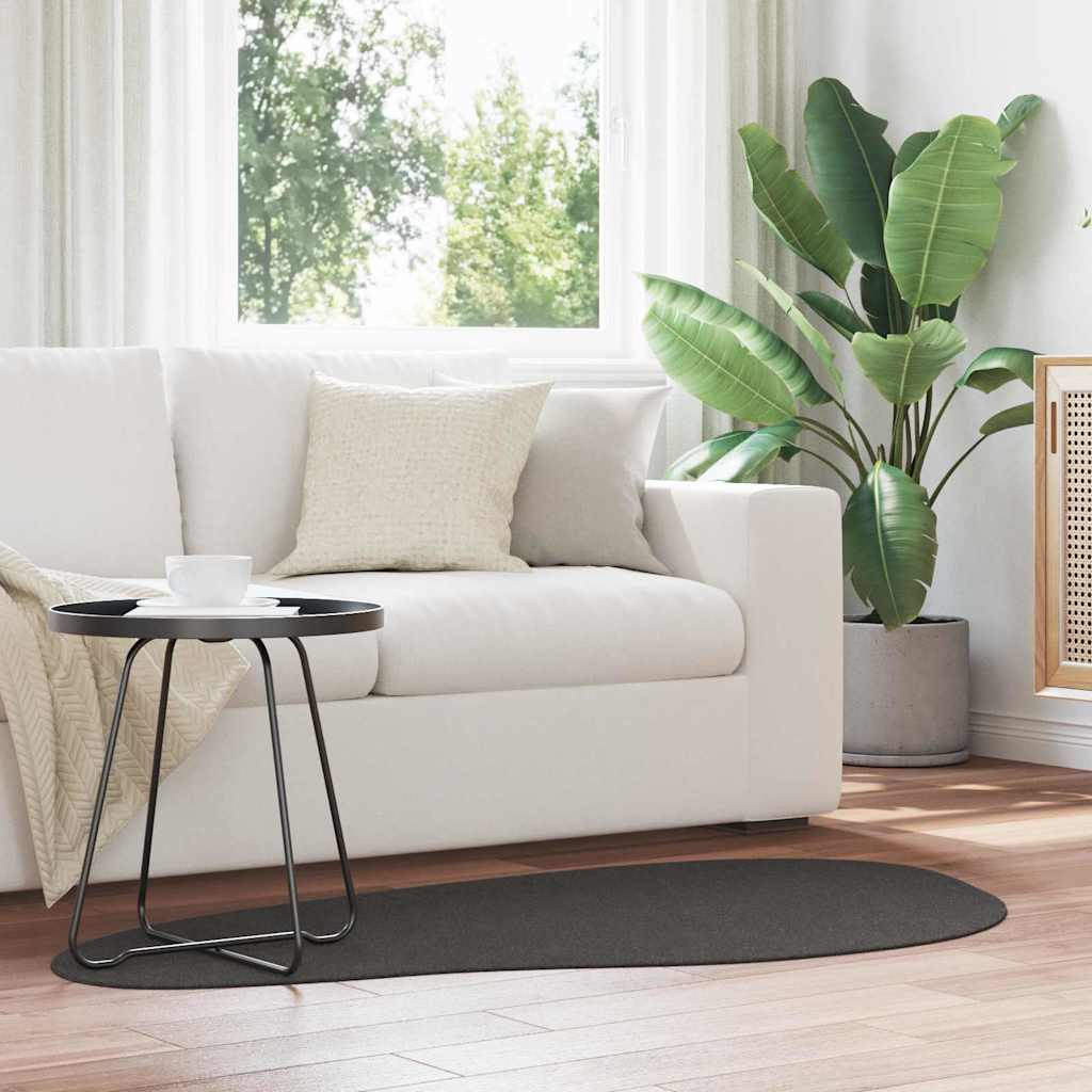 Vidaxl tapis huarte anthracite 80 x 150 cm polyester