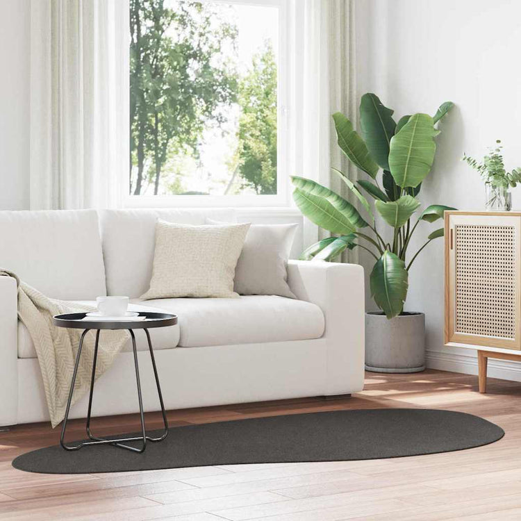 VidaXL tapis huarte anthracite 100 x 200 cm polyester