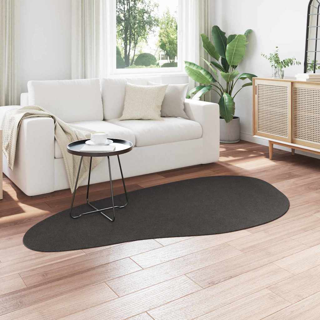 VidaXL tapis huarte anthracite 100 x 200 cm polyester