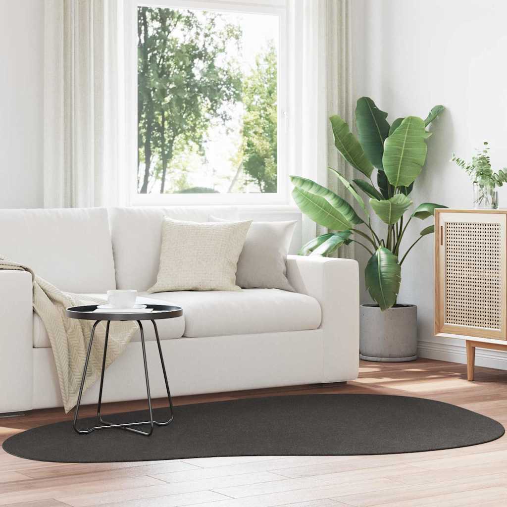 VidaXL tapis huarte anthracite 140 x 200 cm polyester