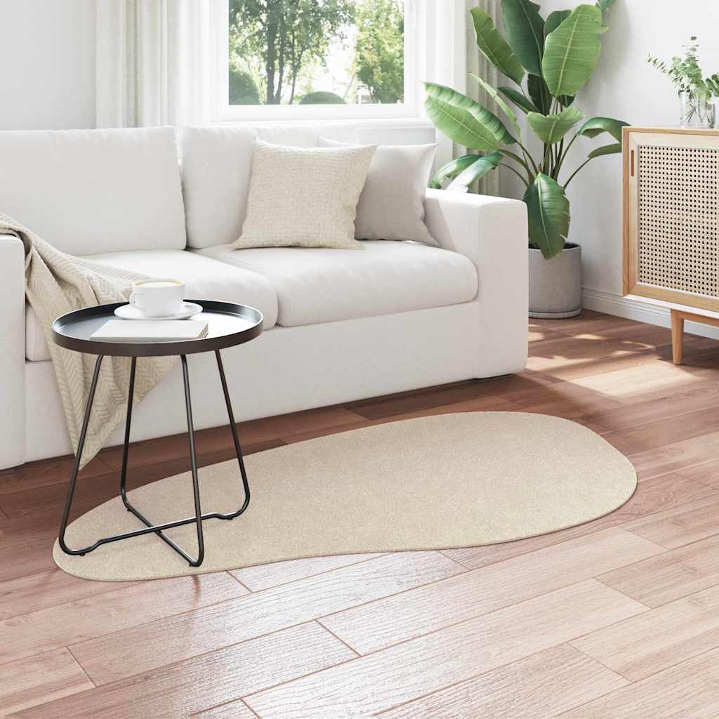 VidaXL tapis huarte beige 80 x 150 cm polyester