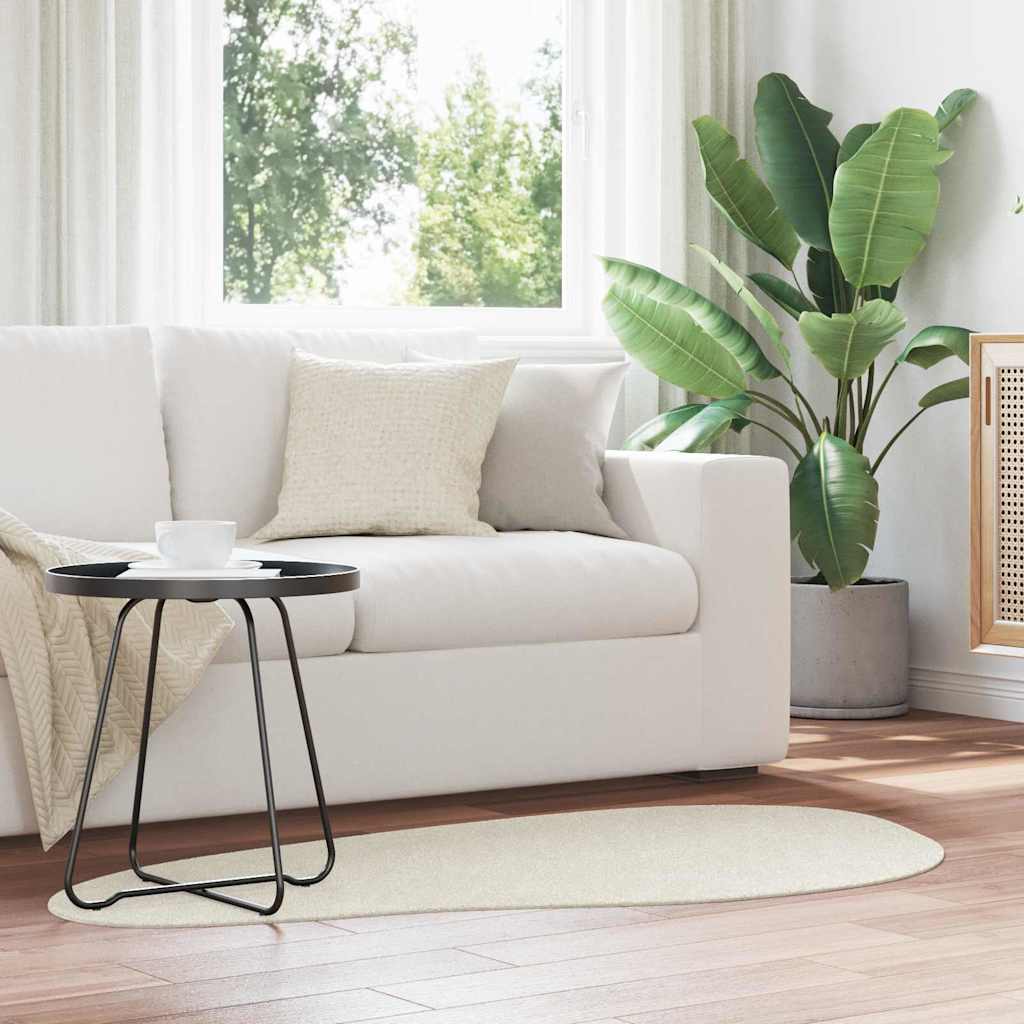 VidaXL tapis huarte crème 80 x 150 cm polyester
