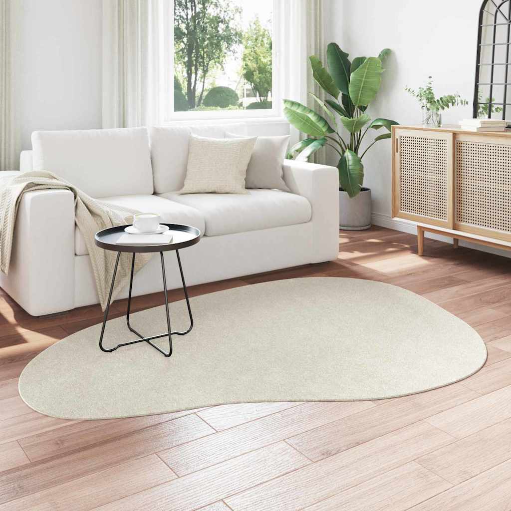 VidaXL tapis huarte crème 140 x 200 cm polyester
