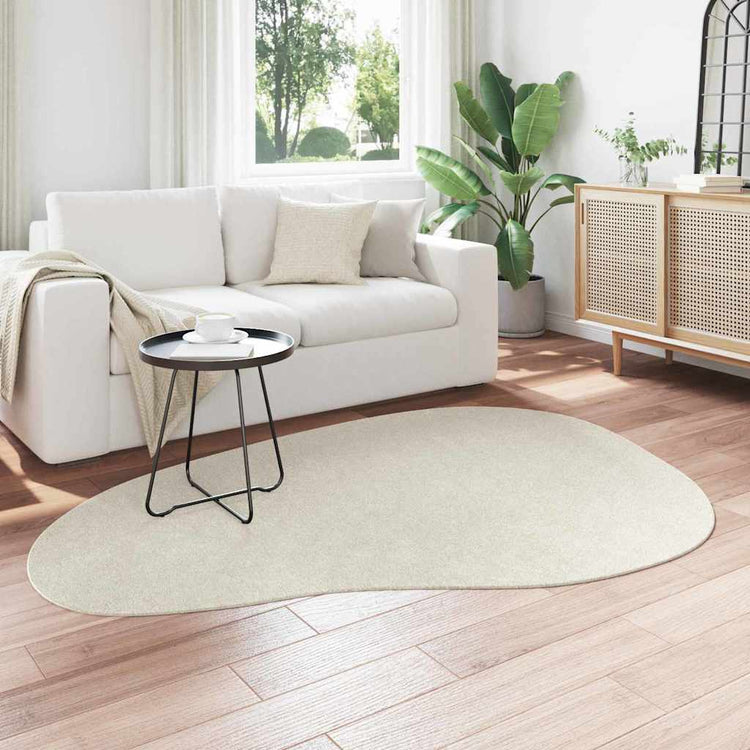 VidaXL tapis huarte crème 140 x 200 cm polyester