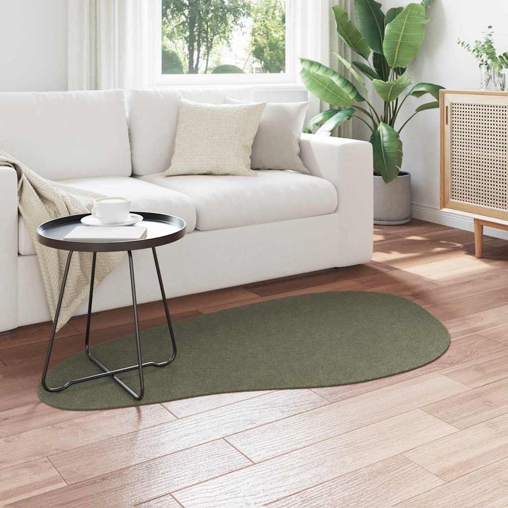 VidaXL tapis huarte vert forêt 80 x 150 cm polyester