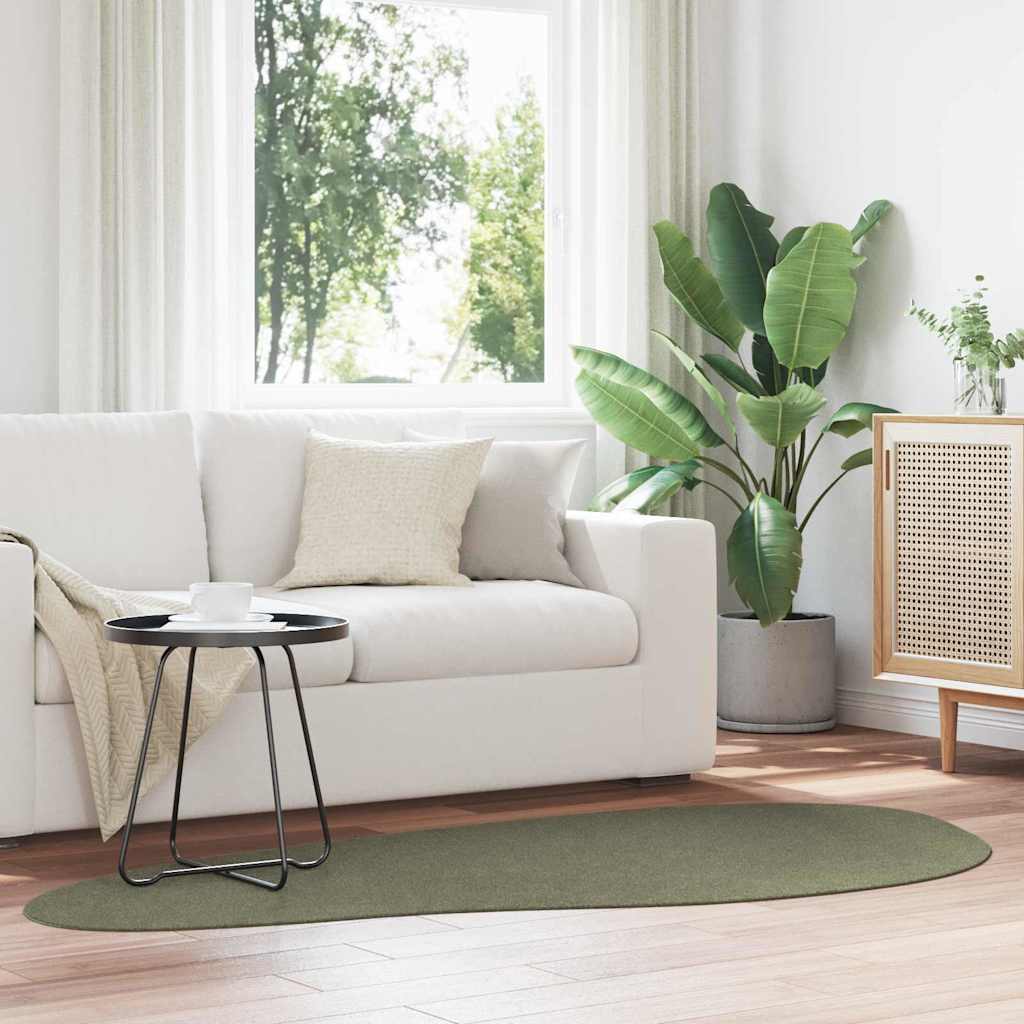 VidaXL tapis huarte vert forêt 100 x 200 cm polyester