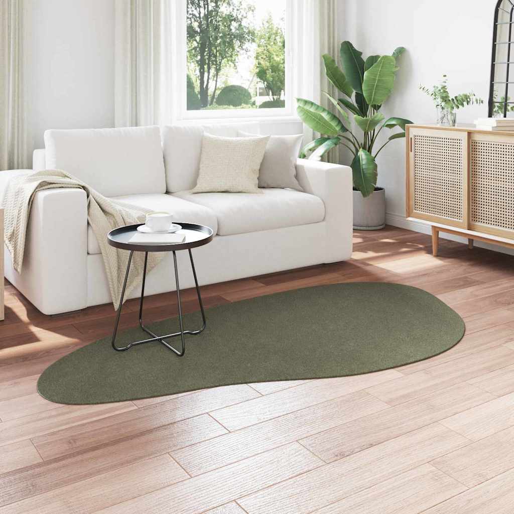 VidaXL tapis huarte vert forêt 100 x 200 cm polyester
