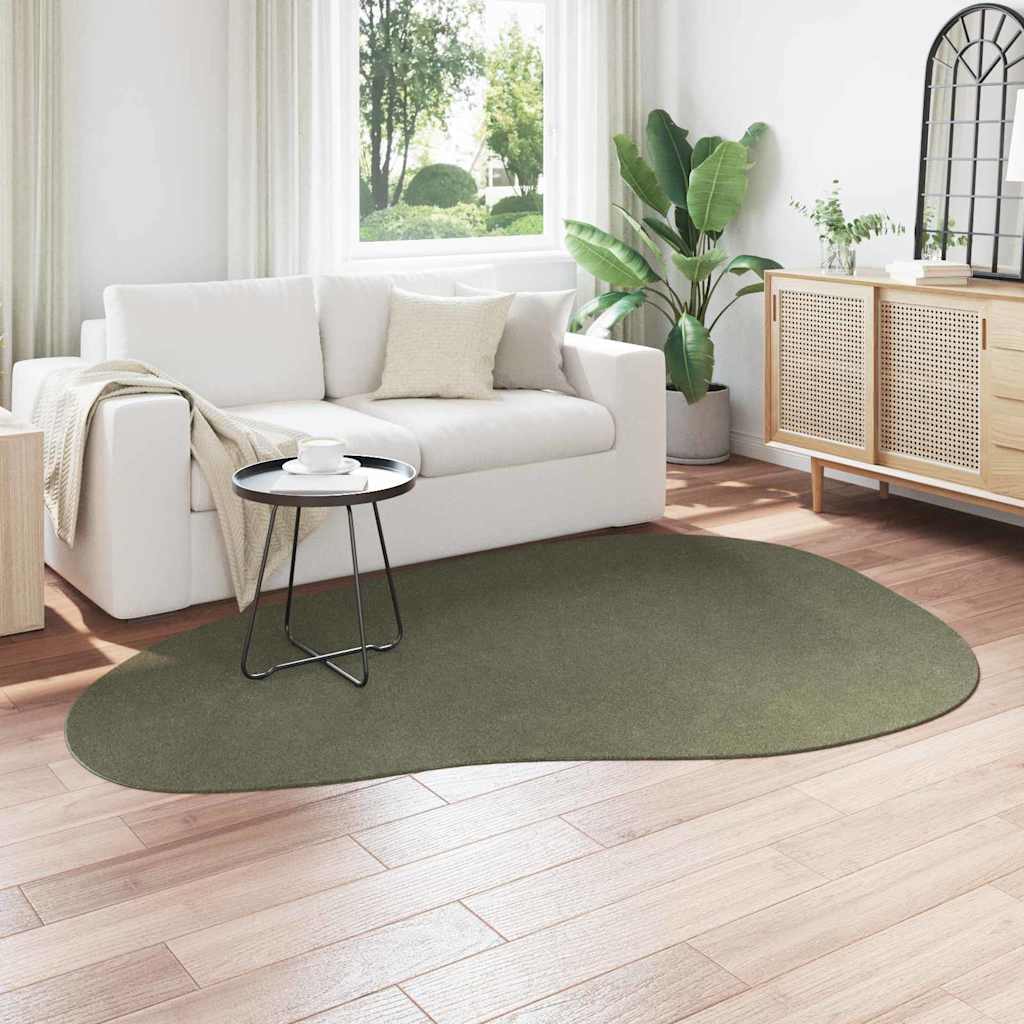 VidaXL tapis huarte vert forêt 160 x 230 cm polyester