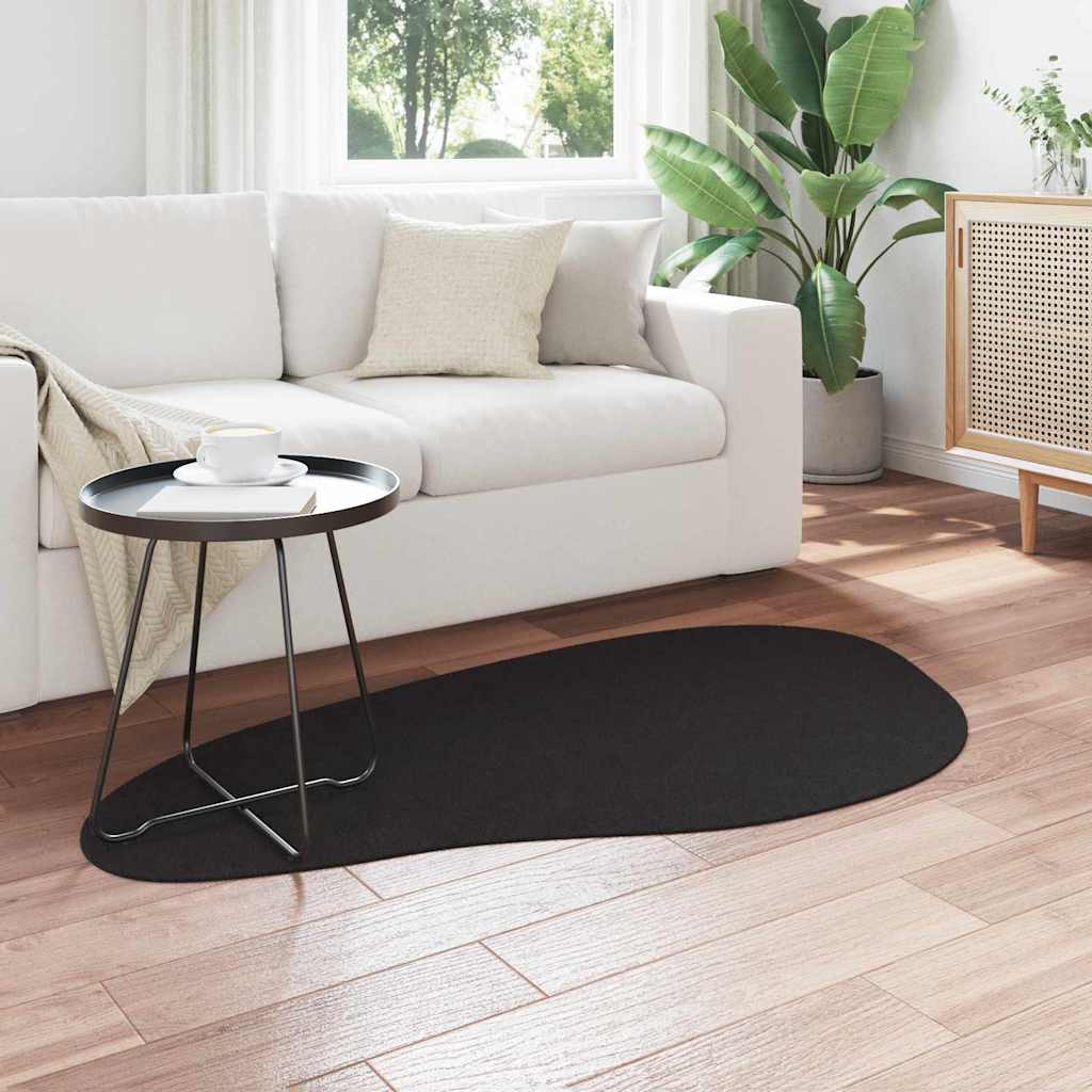 VidaXL tapis huarte noir 80 x 150 cm polyester