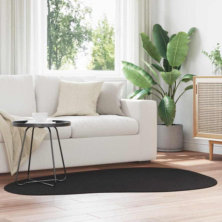 VidaXL tapis huarte noir 120 x 170 cm polyester