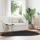 VidaXL tapis huarte noir 140 x 200 cm polyester