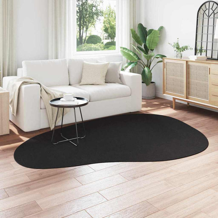 VidaXL tapis huarte noir 160 x 230 cm polyester