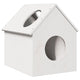 VidaXL maison pour chat 41x50x50 cm bois de pin massif blanc