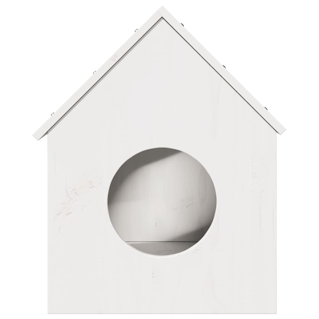 VidaXL maison pour chat 41x50x50 cm bois de pin massif blanc