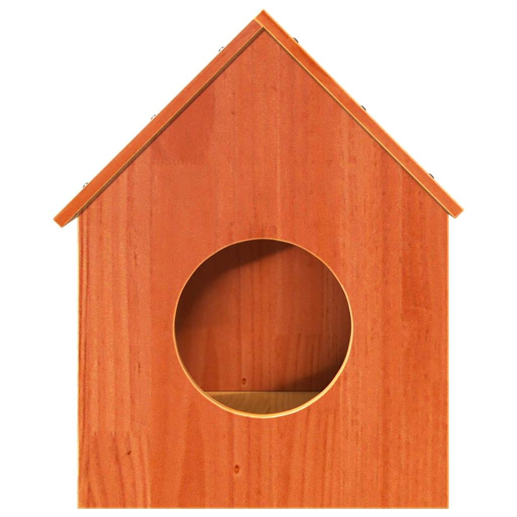 Vidaxl kattenhuis 41x50x50 cm en pin massif brun
