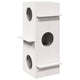 Vidaxl kattenhuis 43x43x90 cm pin solide blanc