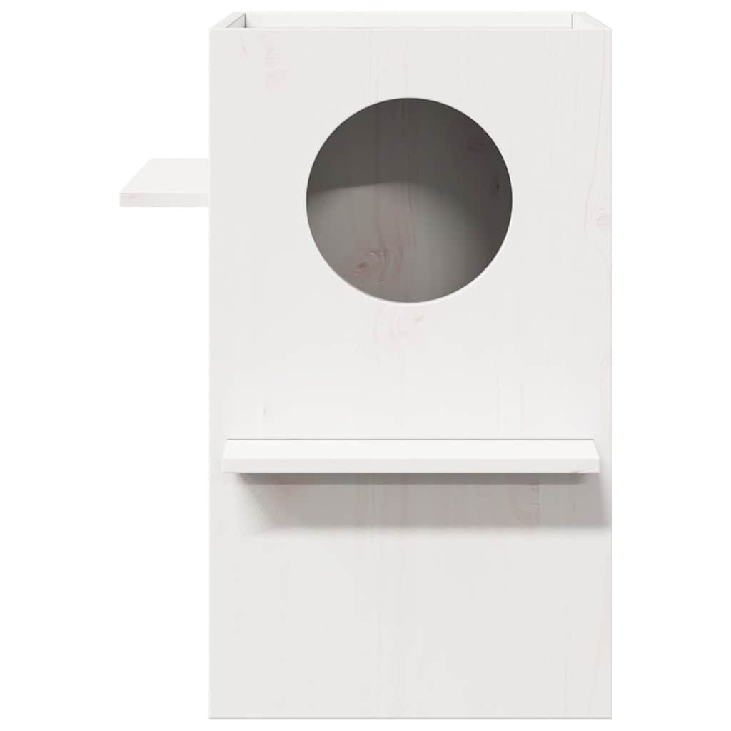 Vidaxl Kattenhuis 43x43x60 cm Pine solide blanc