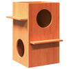 Vidaxl kattenhuis 43x43x60 cm en pin massif brun
