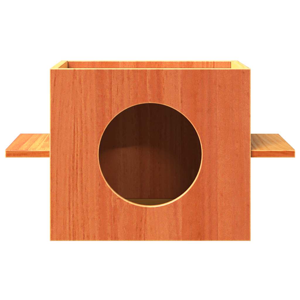 Vidaxl kattenhuis 51x35x30 cm en pin massif brun
