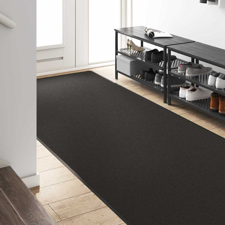 Vidaxx paillasson autrement noir 120 x 350 cm polyamide et PVC
