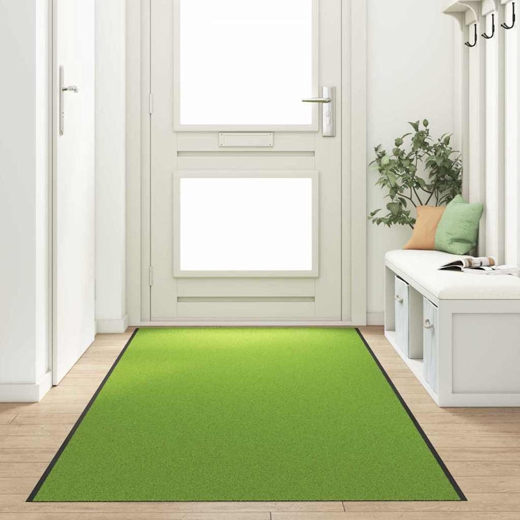 Vidaxx paillasson autrement vert et noir 120 x 400 cm polyamide et PVC