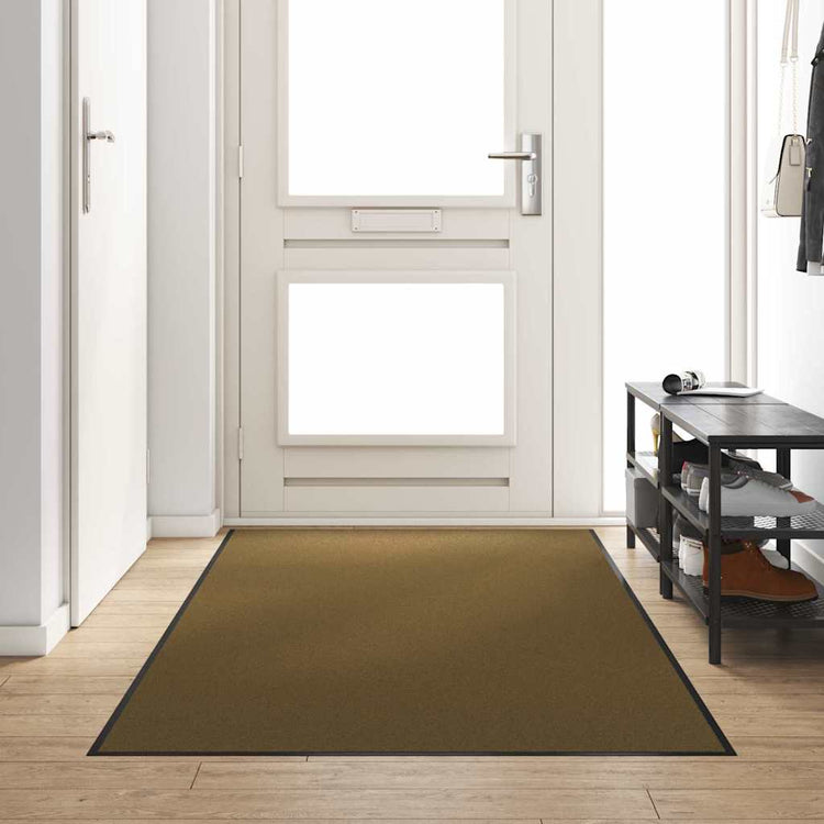 Vidaxx paillasson autrement marron et noir 120 x 300 cm polyamide et PVC