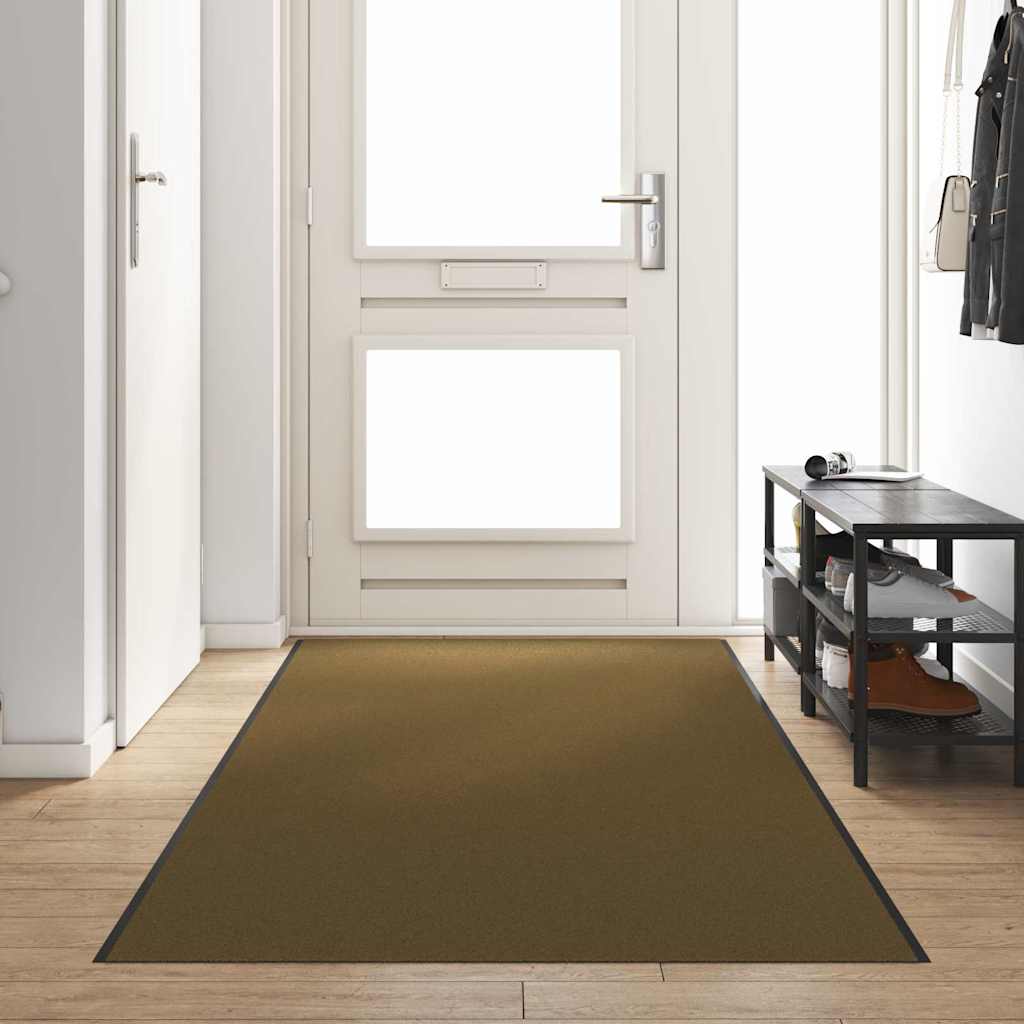 Vidaxx paillasson autrement marron et noir 120 x 350 cm polyamide et PVC