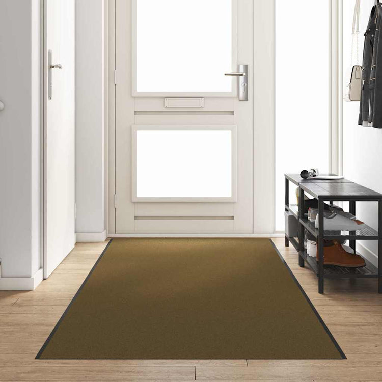 Vidaxx paillasson autrement marron et noir 120 x 350 cm polyamide et PVC
