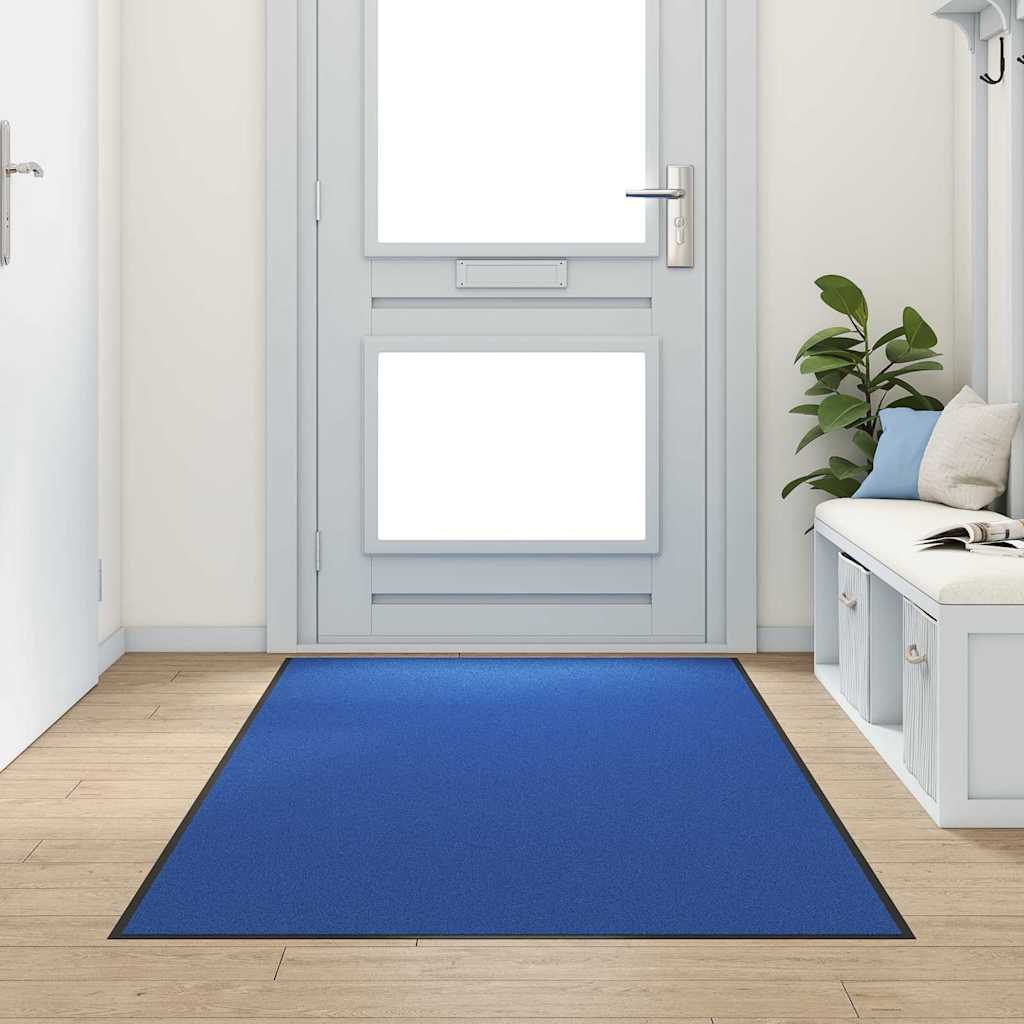 Vidaxx paillasson autrement bleu et noir 120 x 250 cm polyamide et PVC
