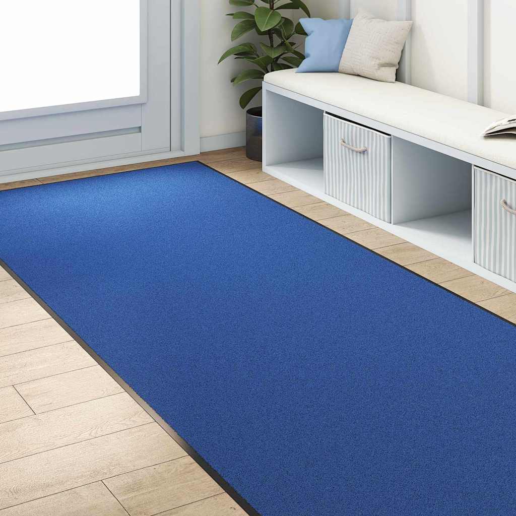 Vidaxx paillasson autrement bleu et noir 120 x 300 cm polyamide et PVC