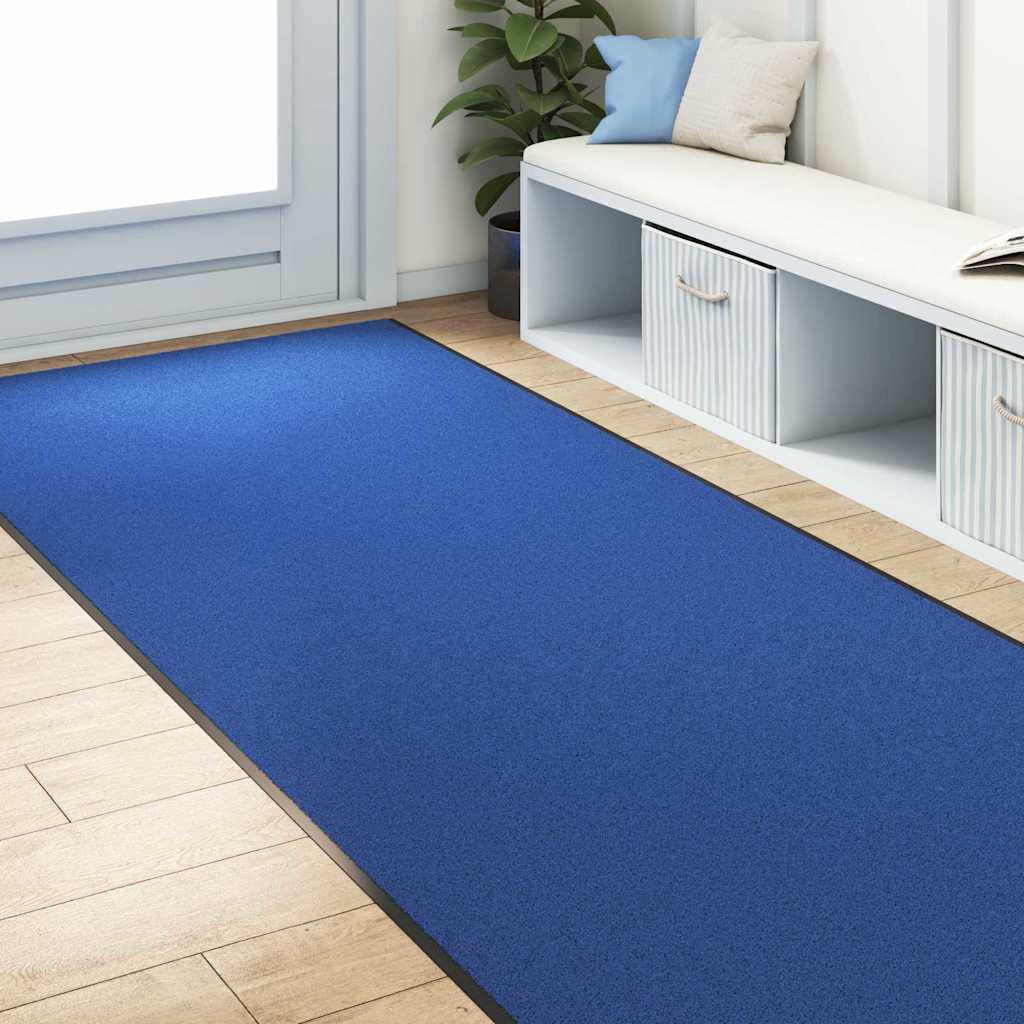 Vidaxx paillasson autrement bleu et noir 120 x 350 cm polyamide et PVC