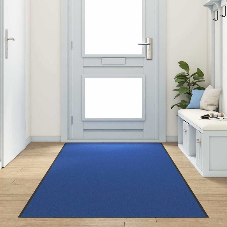 Vidaxx paillasson autrement bleu et noir 120 x 400 cm polyamide et PVC