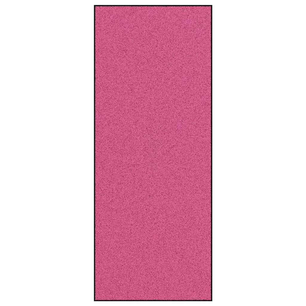Vidaxl paillasson différent rose et noir 120 x 300 cm polyamide et PVC