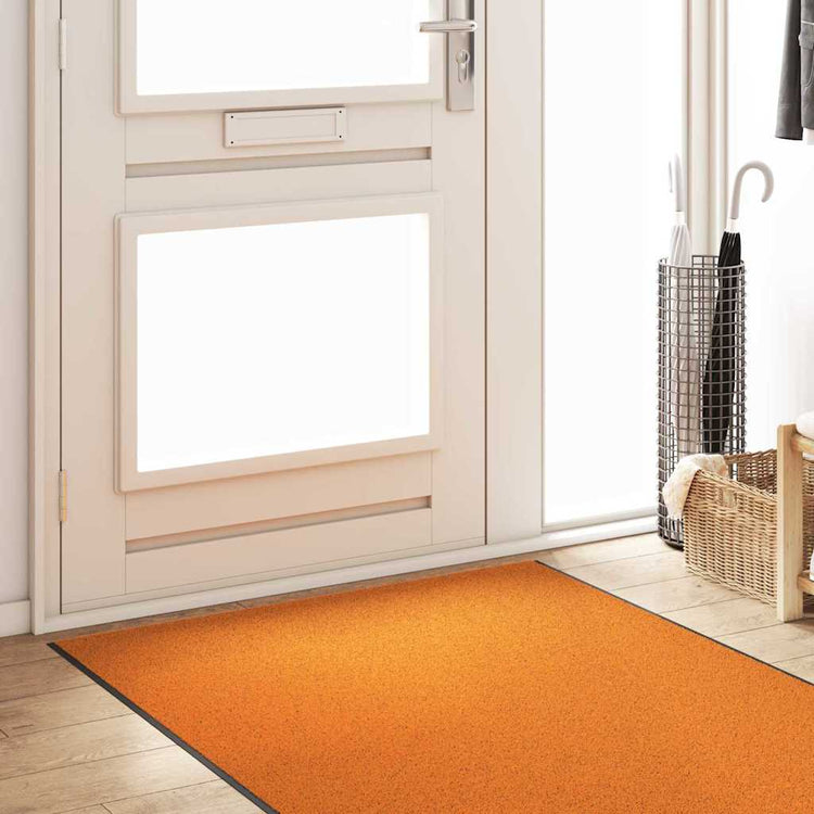 Vidaxx paillasson autrement orange et noir 120 x 400 cm polyamide et PVC