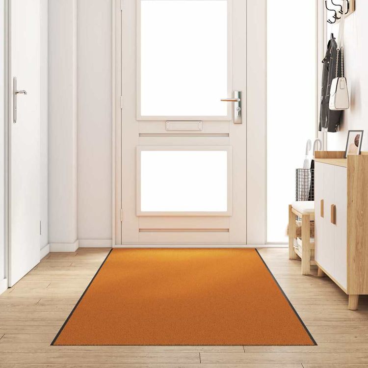 Vidaxx paillasson autrement orange et noir 120 x 400 cm polyamide et PVC