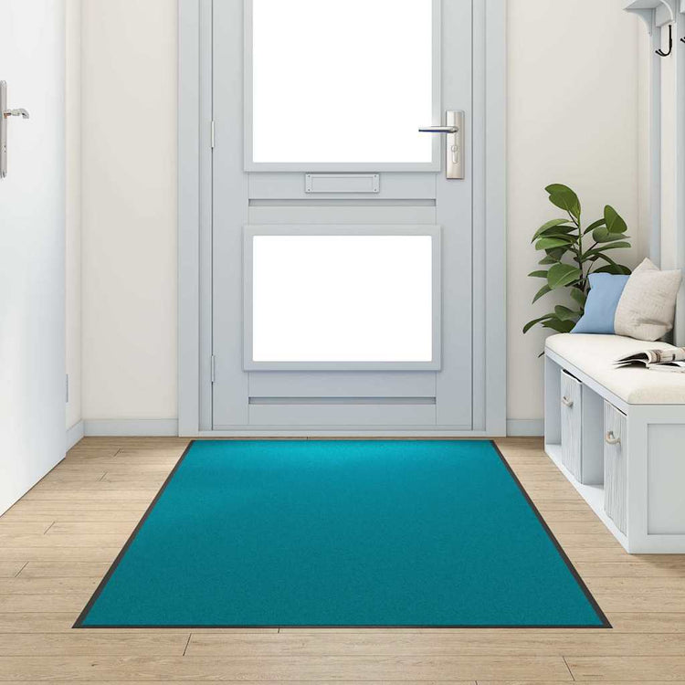 Vidaxx paillasson différent cyan et noir 120 x 300 cm polyamide et PVC