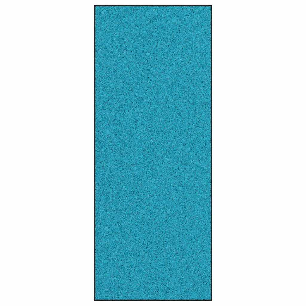Vidaxx paillasson différent cyan et noir 120 x 300 cm polyamide et PVC