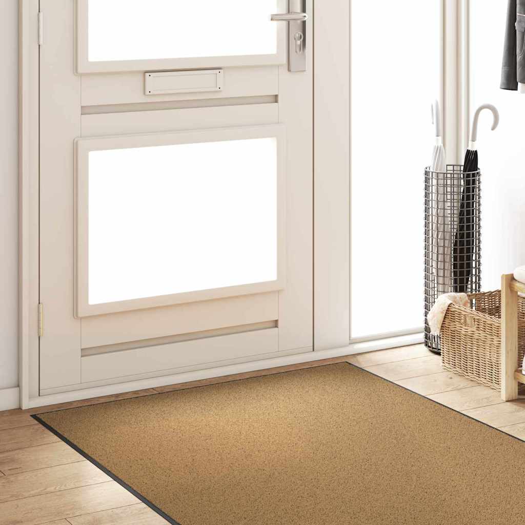 Vidaxx paillasson différent crème et noir 120 x 300 cm polyamide et PVC