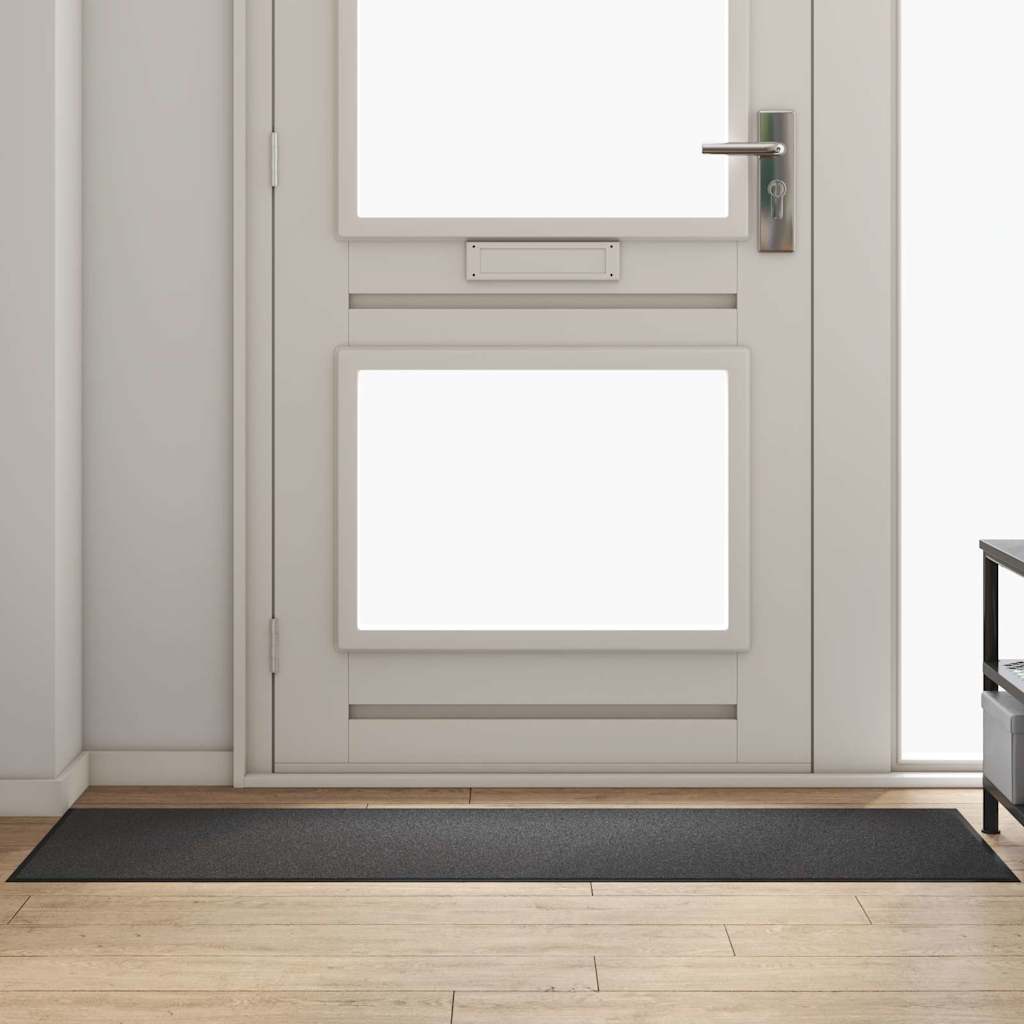 Vidaxl paillasson anthracite et noir 60 x 180 cm polypropylène et vinyle