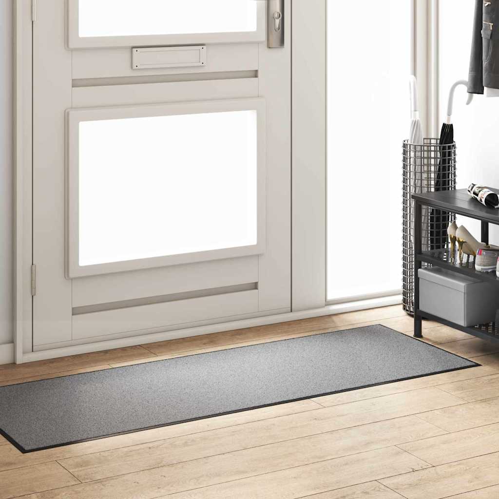 Vidaxx paillasson gris et noir 60 x 180 cm polypropylène et vinyle