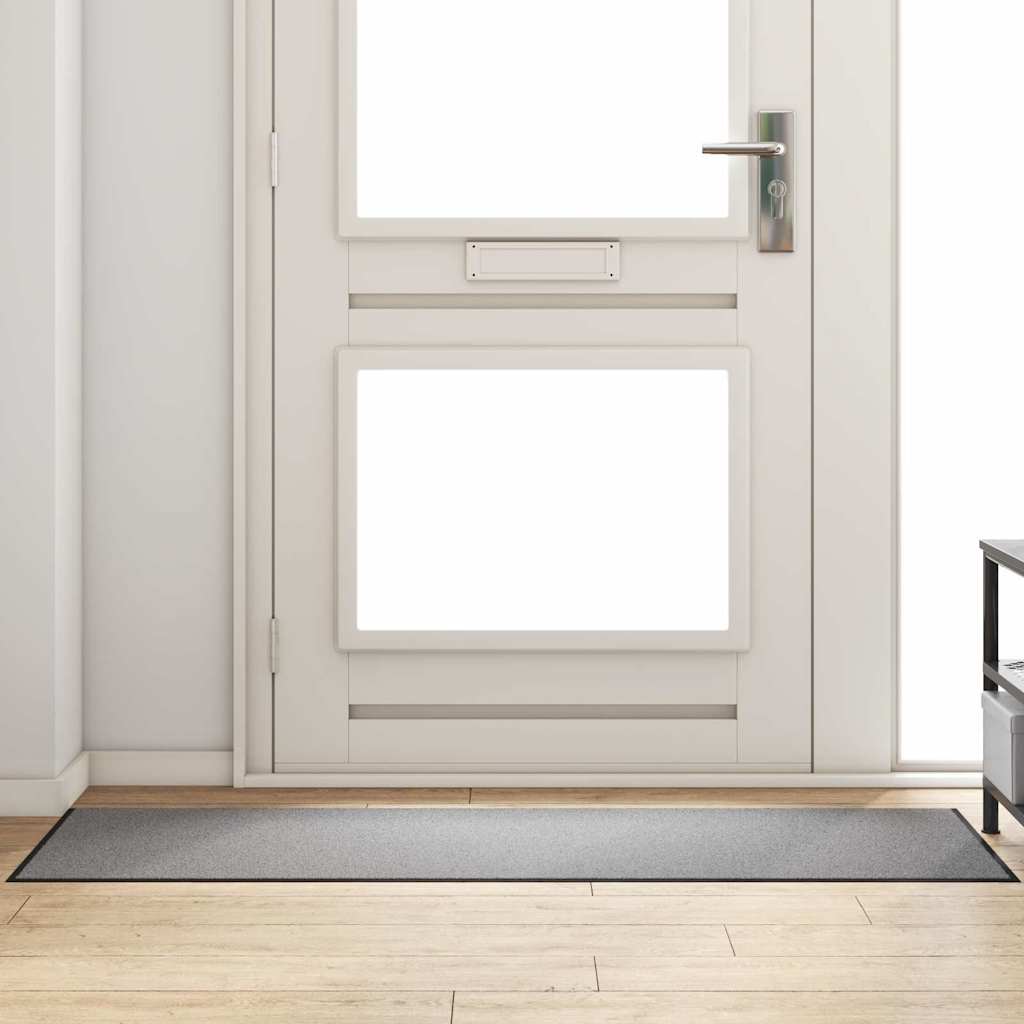 Vidaxx paillasson gris et noir 60 x 180 cm polypropylène et vinyle
