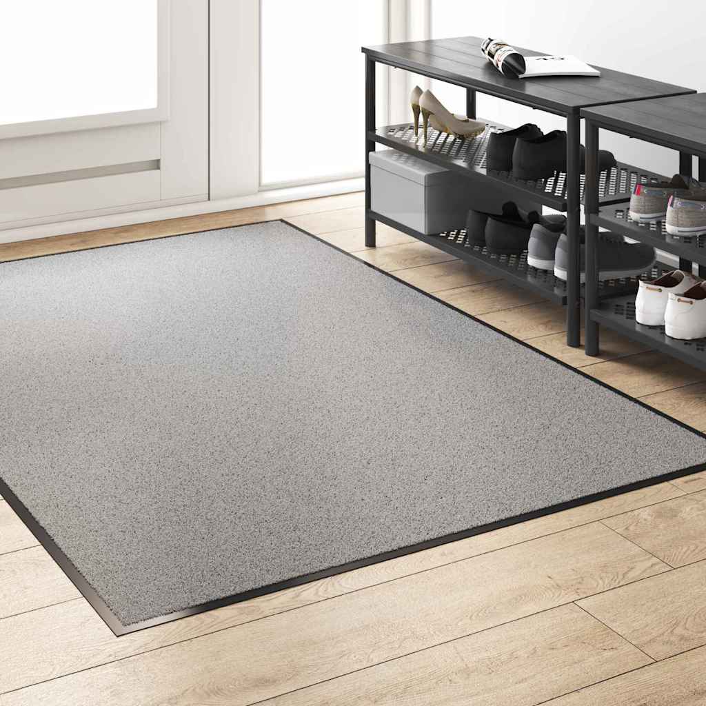Vidaxx paillasson gris et noir 120 x 180 cm polypropylène et vinyle