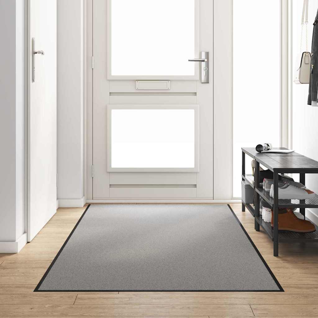 Vidaxx paillasson gris et noir 120 x 250 cm polypropylène et vinyle