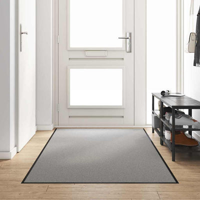Vidaxx paillasson gris et noir 120 x 300 cm polypropylène et vinyle