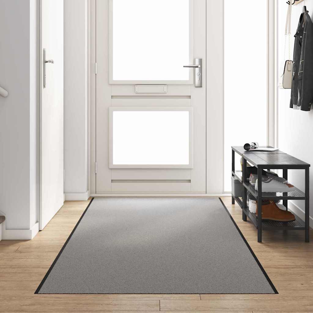 Vidaxx paillasson gris et noir 120 x 350 cm polypropylène et vinyle